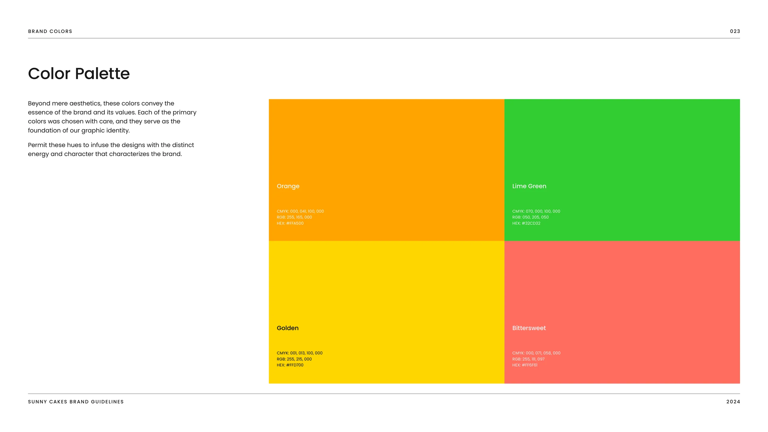 Sunny Cakes brand identity 2